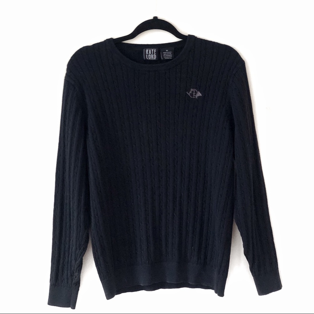 Kate Lord Cashmere Blend Cable Knit Upton Sweater